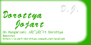 dorottya jojart business card